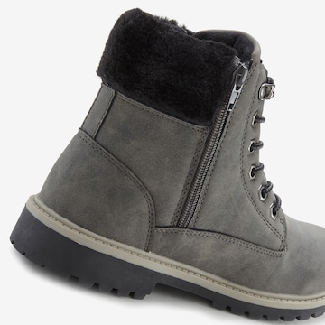 LASCANA Lace-Up Ankle Boots in Grey