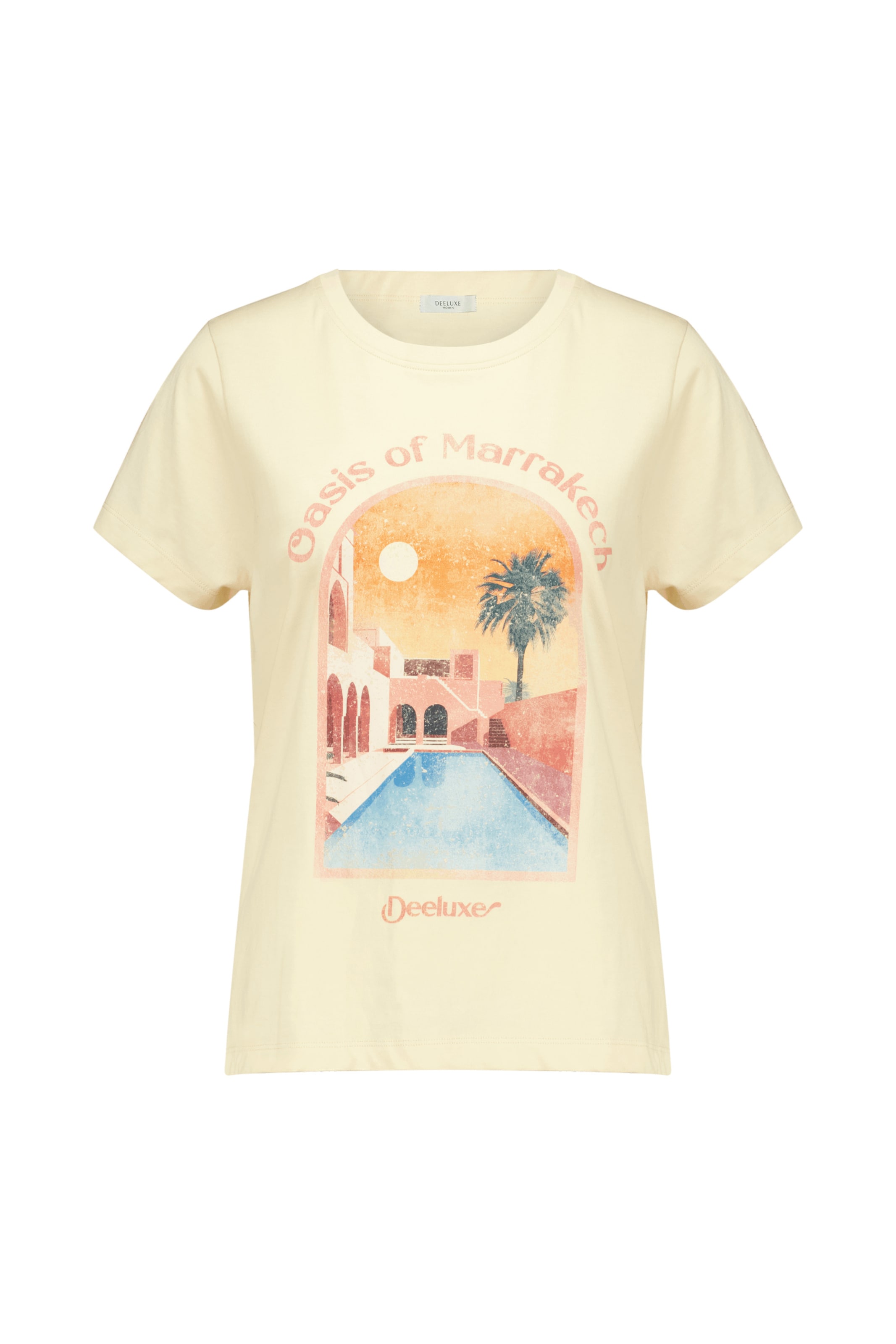 Deeluxe T-Shirt 'Riad' in Beige: Vorderseite