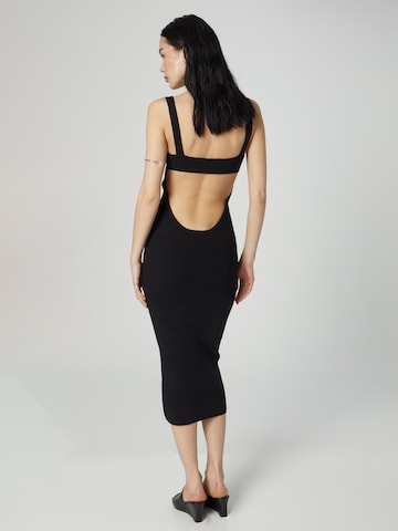 ABOUT YOU x Chiara Biasi Knitted dress 'Rea' in Black