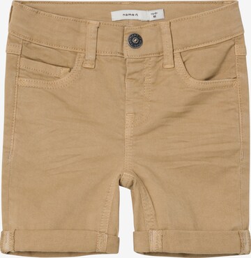 NAME IT Trousers 'SILAS ISAK' in Beige: front