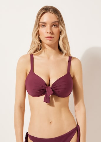 CALZEDONIA Push-up Bikinitop 'Indonesia' in Rot: Vorderseite