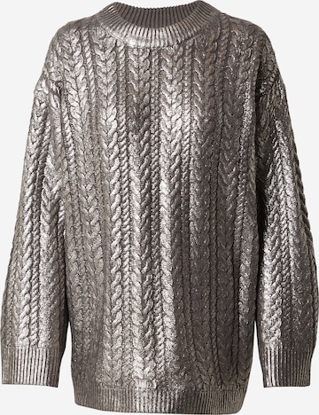 TOPSHOP Sweater in Silver: front