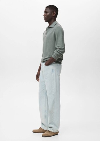 MANGO MAN Pullover 'Tenp' in Grün