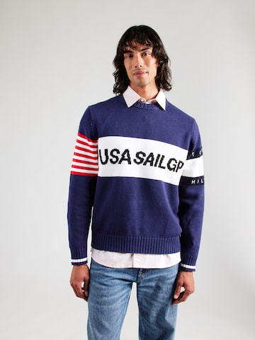 TOMMY HILFIGER Pullover in Blau: Vorderseite