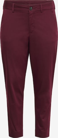 KAFFE CURVE Pants 'Leana' in Red: front