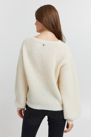 PULZ Jeans Pullover 'IRIS' i beige