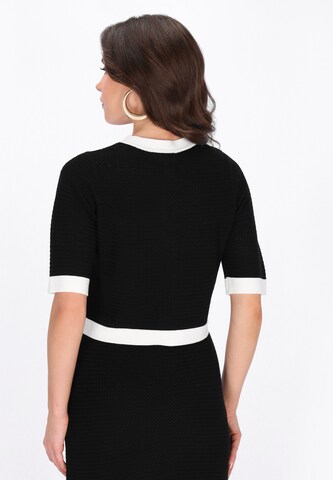 faina Strickjacke 'Festive' in Schwarz