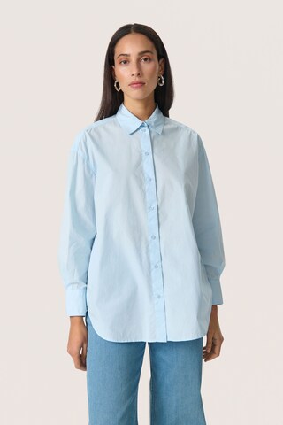 Chemisier 'Jani' SOAKED IN LUXURY en bleu : devant
