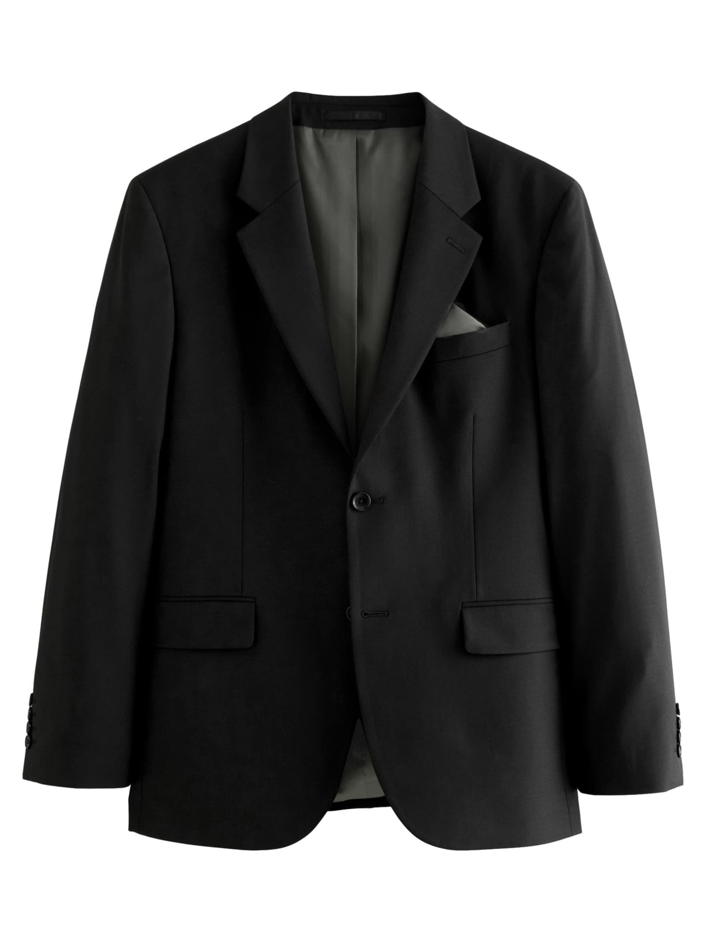 Next Regular Fit Pikkutakki värissä musta: etupuoli