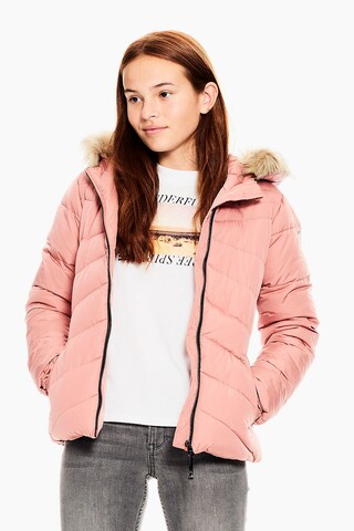 GARCIA Winter Jacket in Pink: front