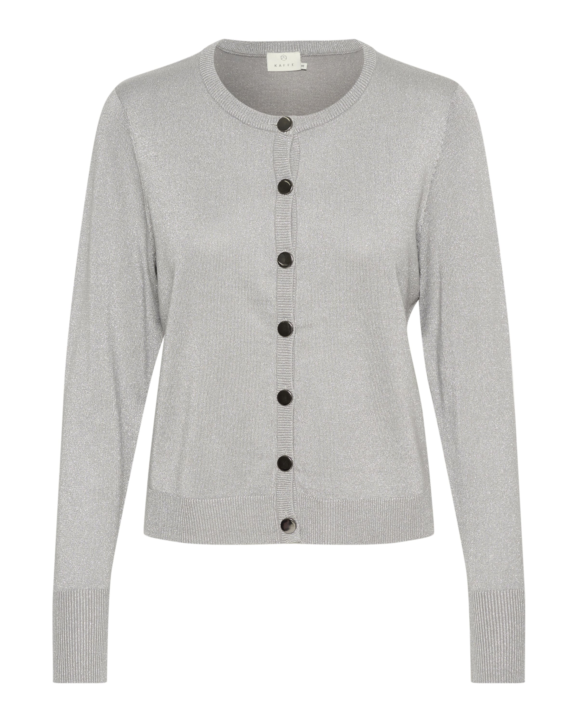 Kaffe Knit cardigan 'KA Regina' in Grey: front