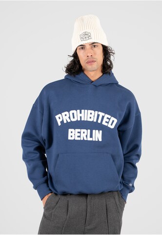 Sweat-shirt 'Berlin' Prohibited en bleu : devant