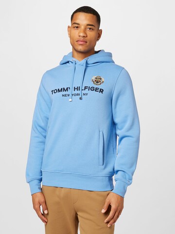 Sweat-shirt TOMMY HILFIGER en bleu : devant