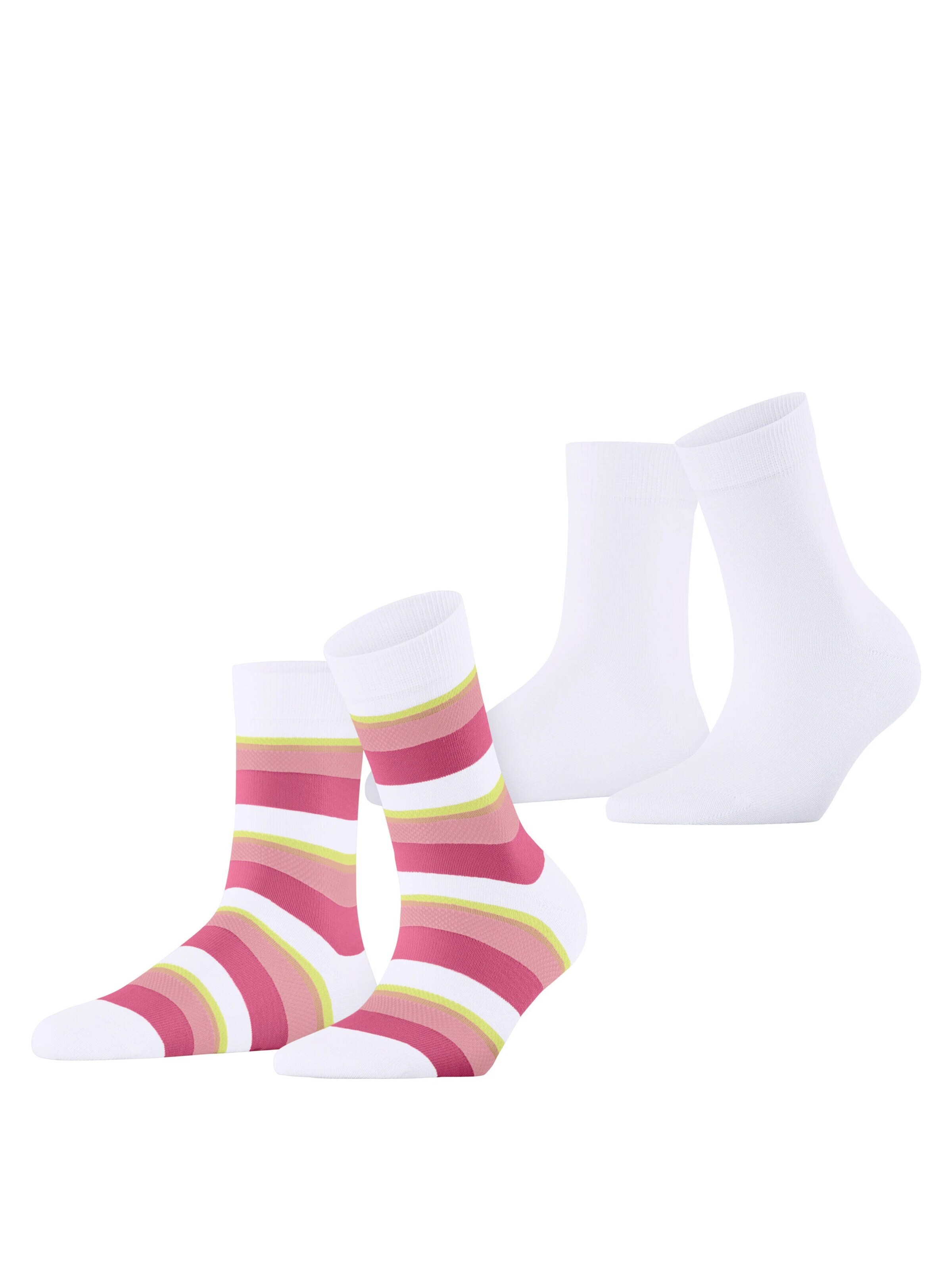 ESPRIT Socken 'Crochet Stripe 2-Pack'‌‌‌‌‌‌‌ in Mischfarben: Vorderseite