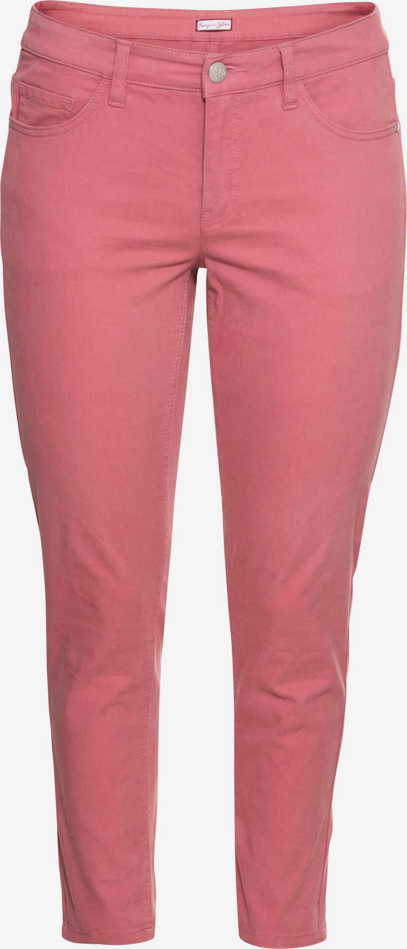 sheego by Joe Browns Slimfit Hose in Rosa | ABOUT YOU