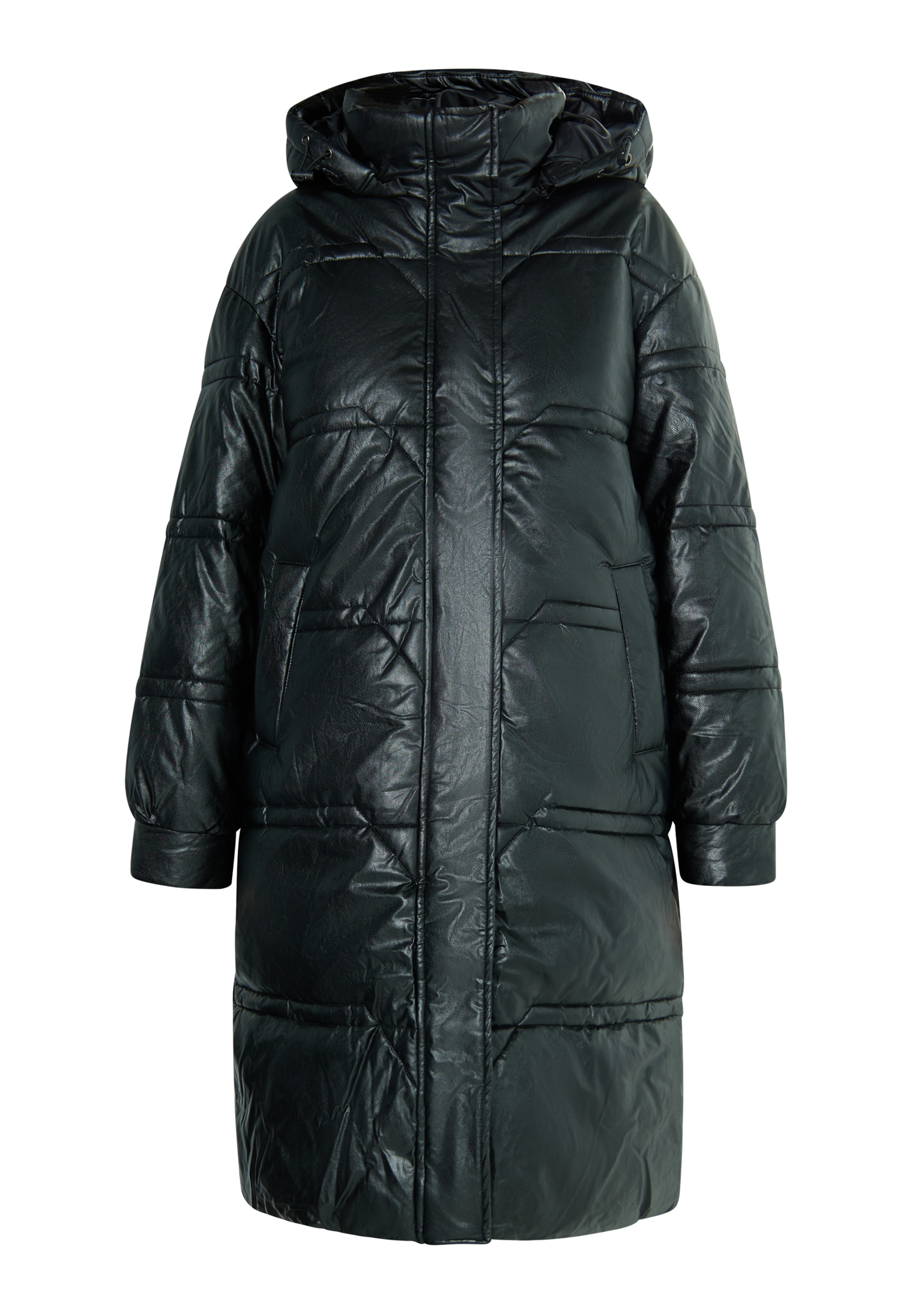 Manteau d’hiver TUFFSKULL en noir : devant