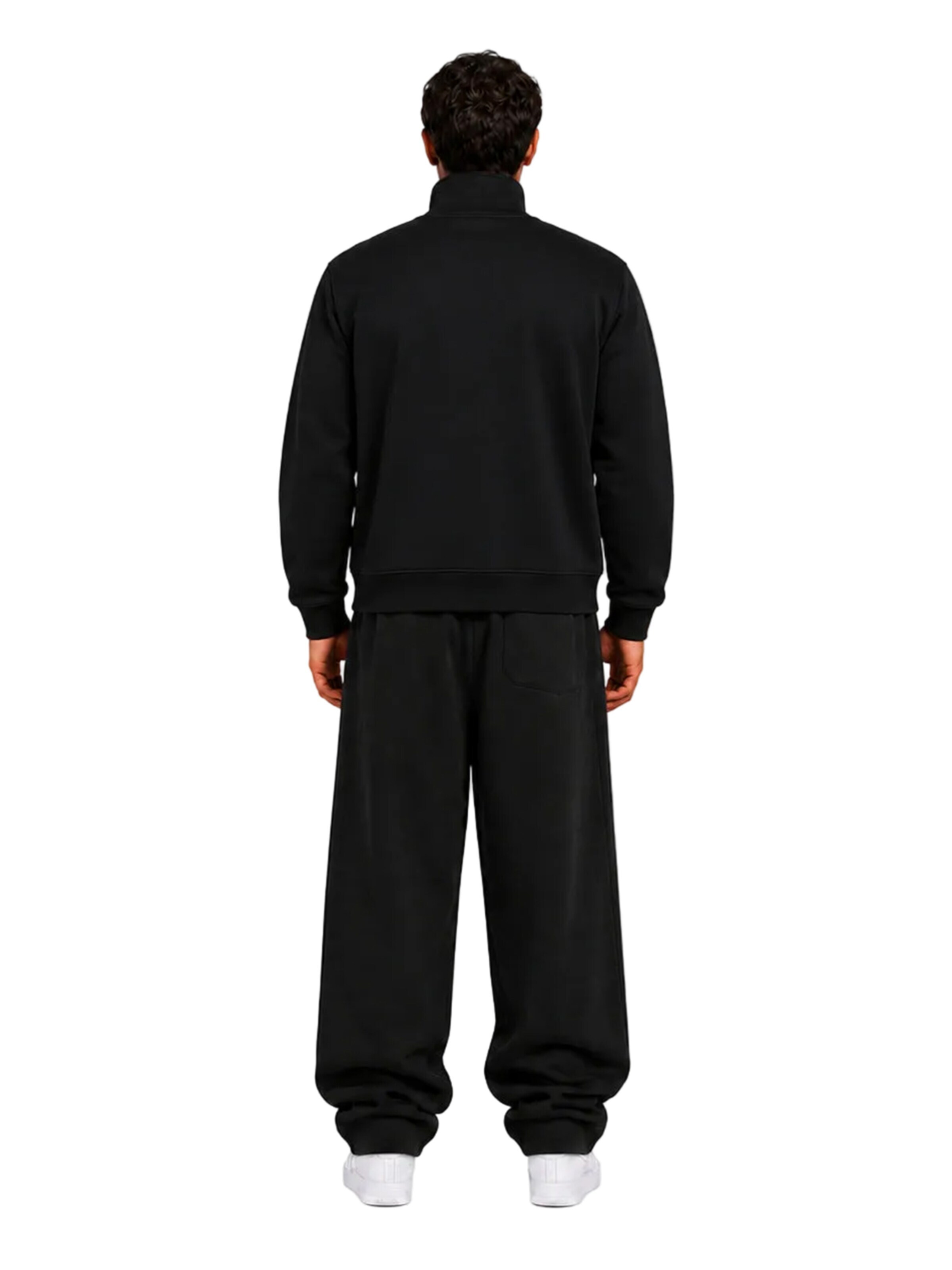 4thD Loosefit Sportbroek 'Sweatpant - Black' in Zwart