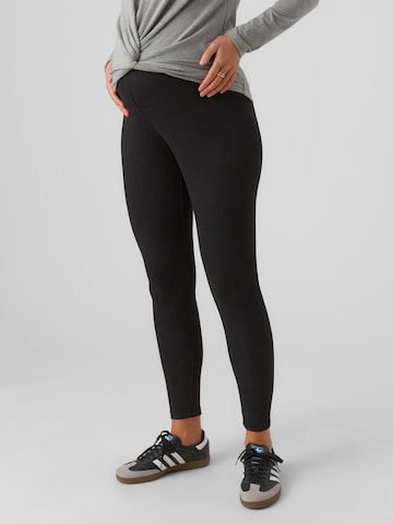 MAMALICIOUS Skinny Leggings in Black: front