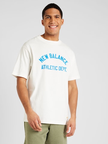 T-Shirt new balance en blanc : devant