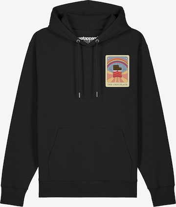 Watapparel Sweatshirt ' Tarot The Chocolate ' in Schwarz: Vorderseite