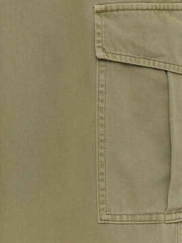 Pull&Bear Широка кройка Карго панталон в зелено