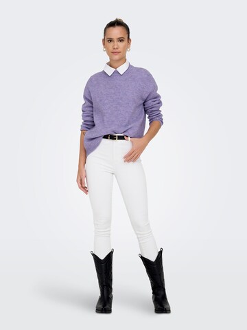 ONLY Sweter 'Camilla' w kolorze fioletowy