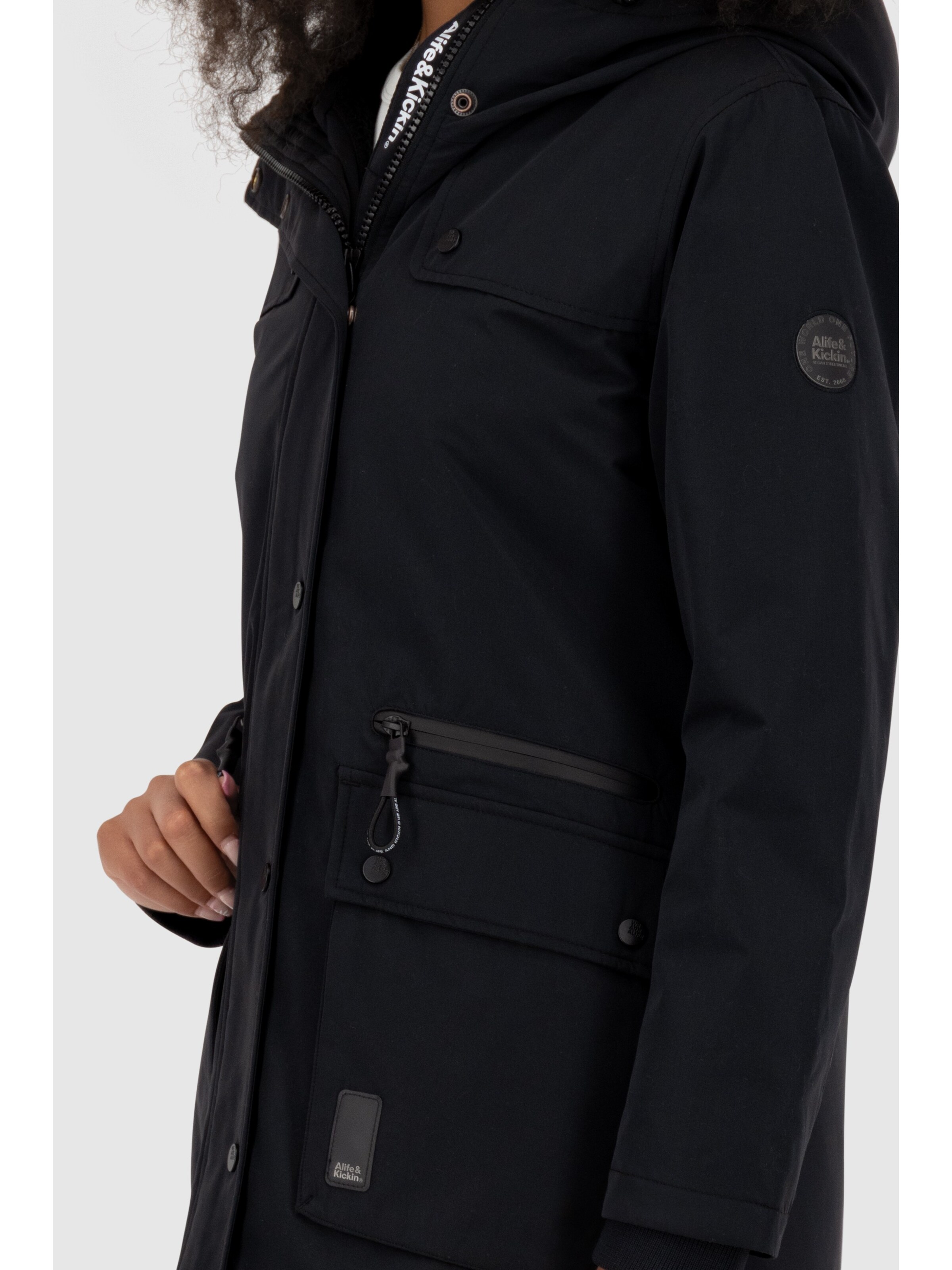 alife & kickin Winter jacket 'CharlotteAK A' in Black