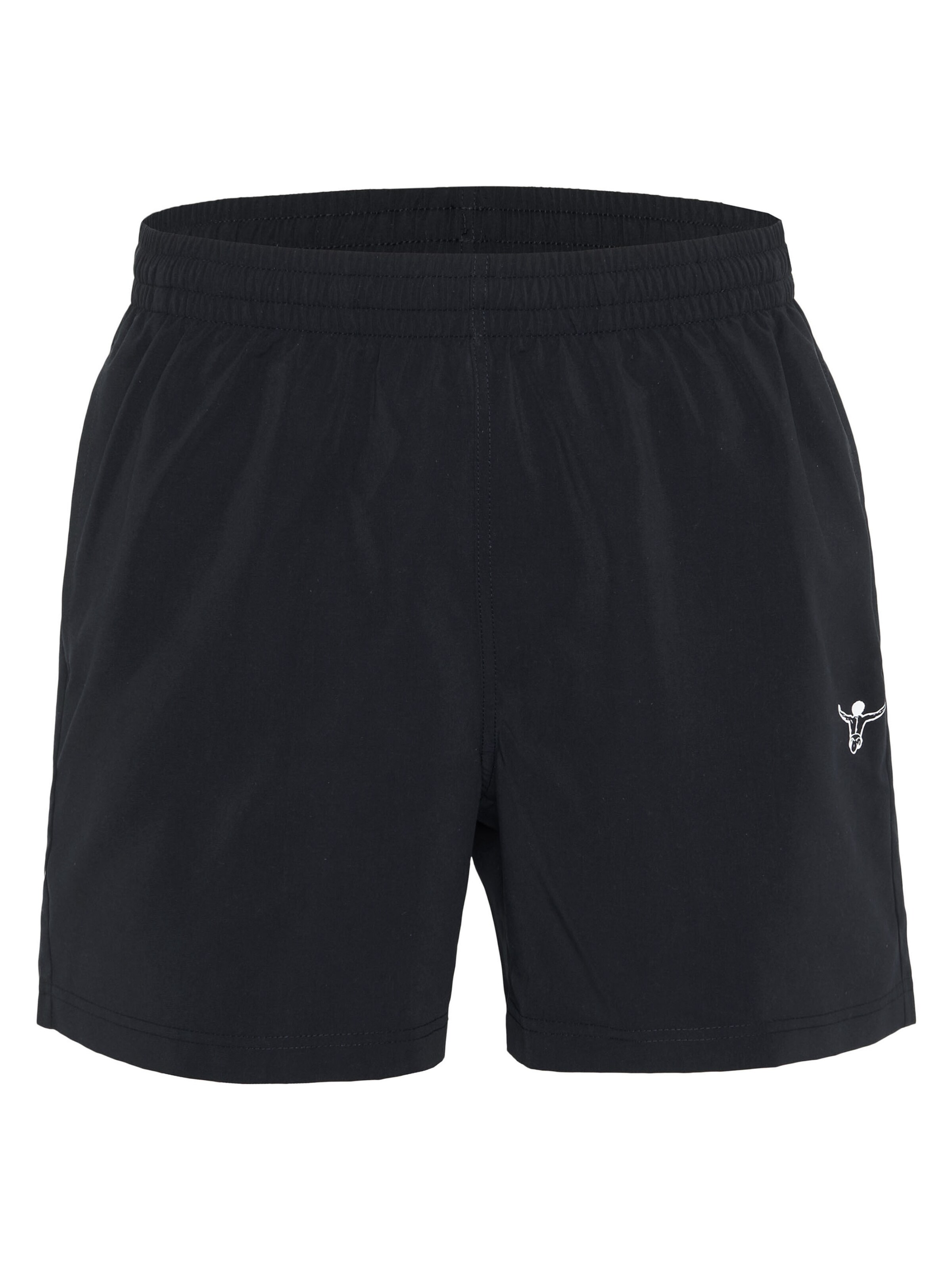 CHIEMSEE Athletic Swim Trunks in Black / White, Item view