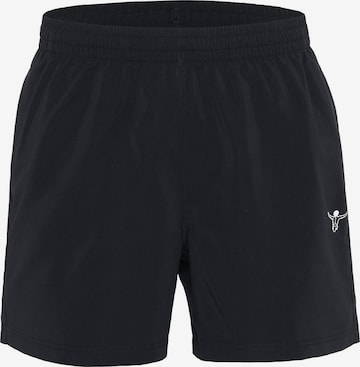 CHIEMSEE Athletic Swim Trunks in Black: front