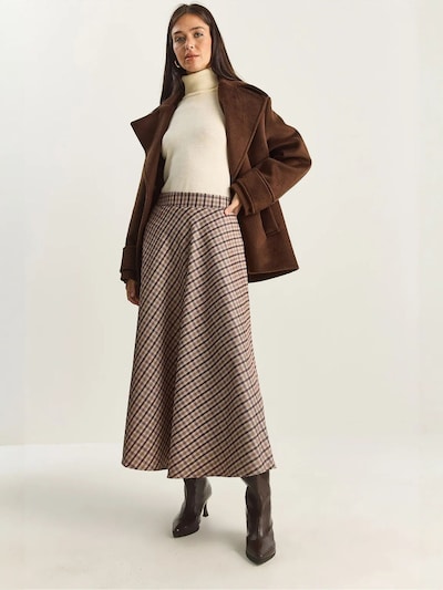 Bianco Lucci Skirt in 40 in Brown / Light brown, Item view