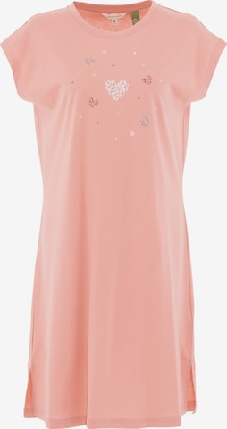 Organication Nachthemd in Orange: Vorderseite