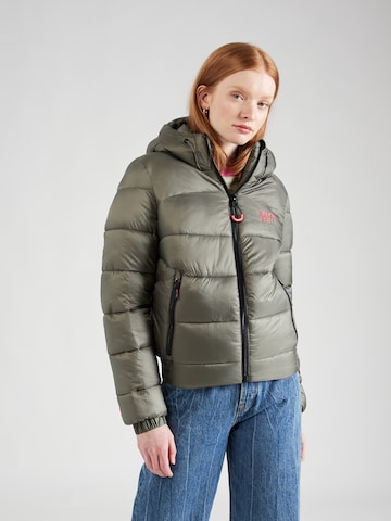 Superdry Winter Jacket in Green: front