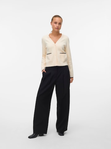 VERO MODA Wide leg Bandplooibroek 'VMPHILINE' in Zwart