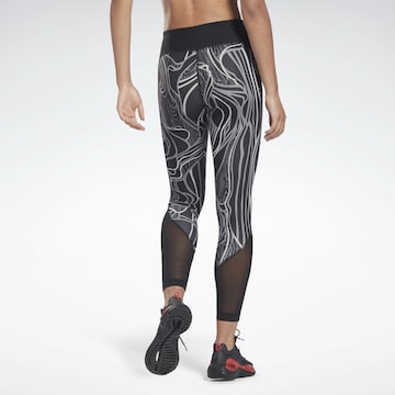 Reebok Skinny Sporthose in Schwarz