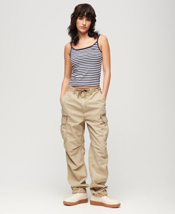 Superdry Loose fit Cargo Pants in Beige