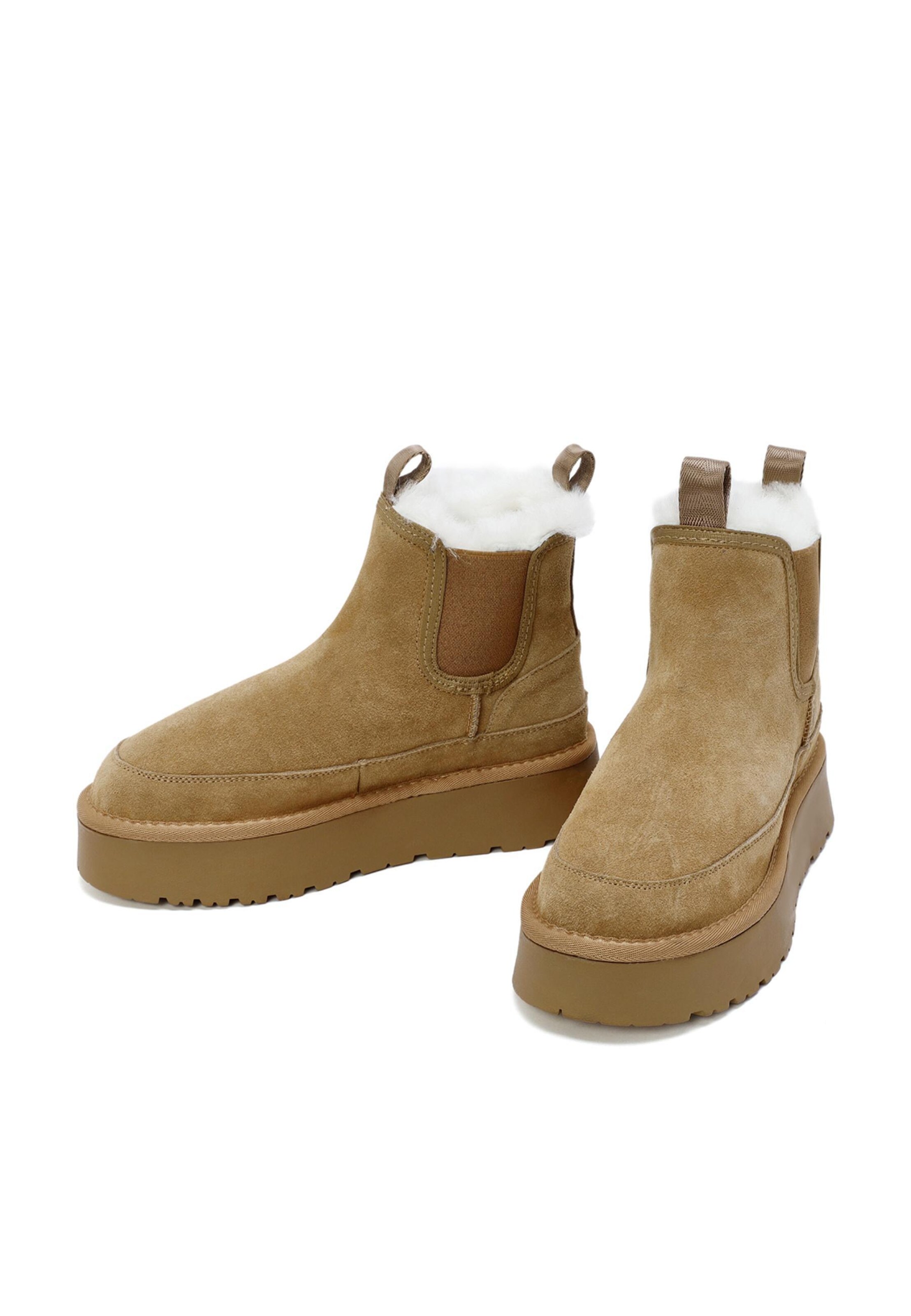 Derimod Enkellaarsje in Beige