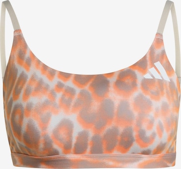 Skinny Pantalon de sport 'OPT ESS' ADIDAS PERFORMANCE en gris : devant