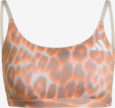 Sportinės kelnės 'OPT ESS' iš ADIDAS PERFORMANCE, spalva – rausvai pilka / oranžinė / balta, Prekių apžvalga