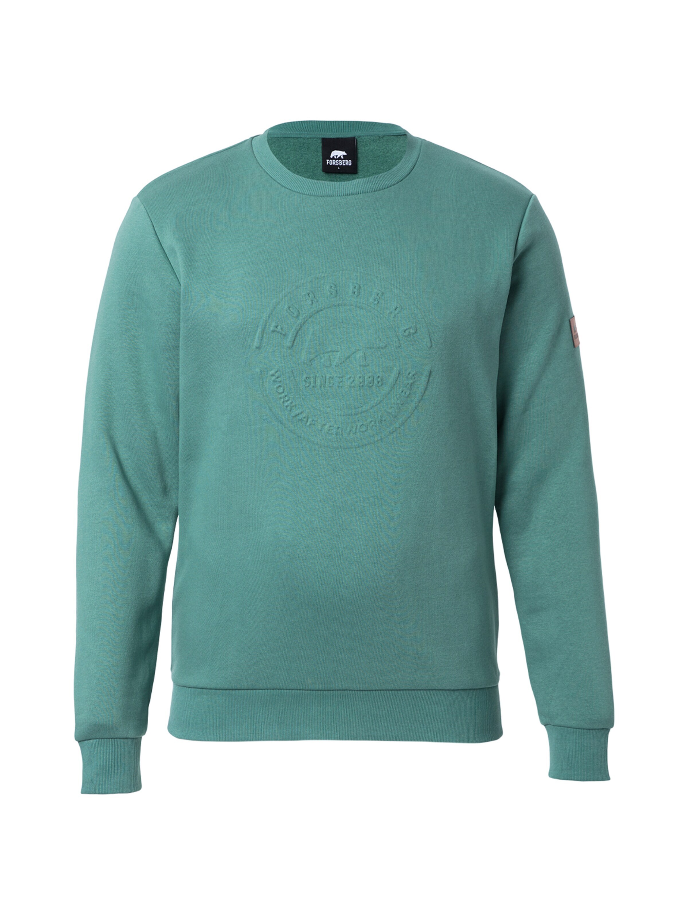 FORSBERG Sweatshirt 'Sweatshirt mit 3D Logo' in Green
