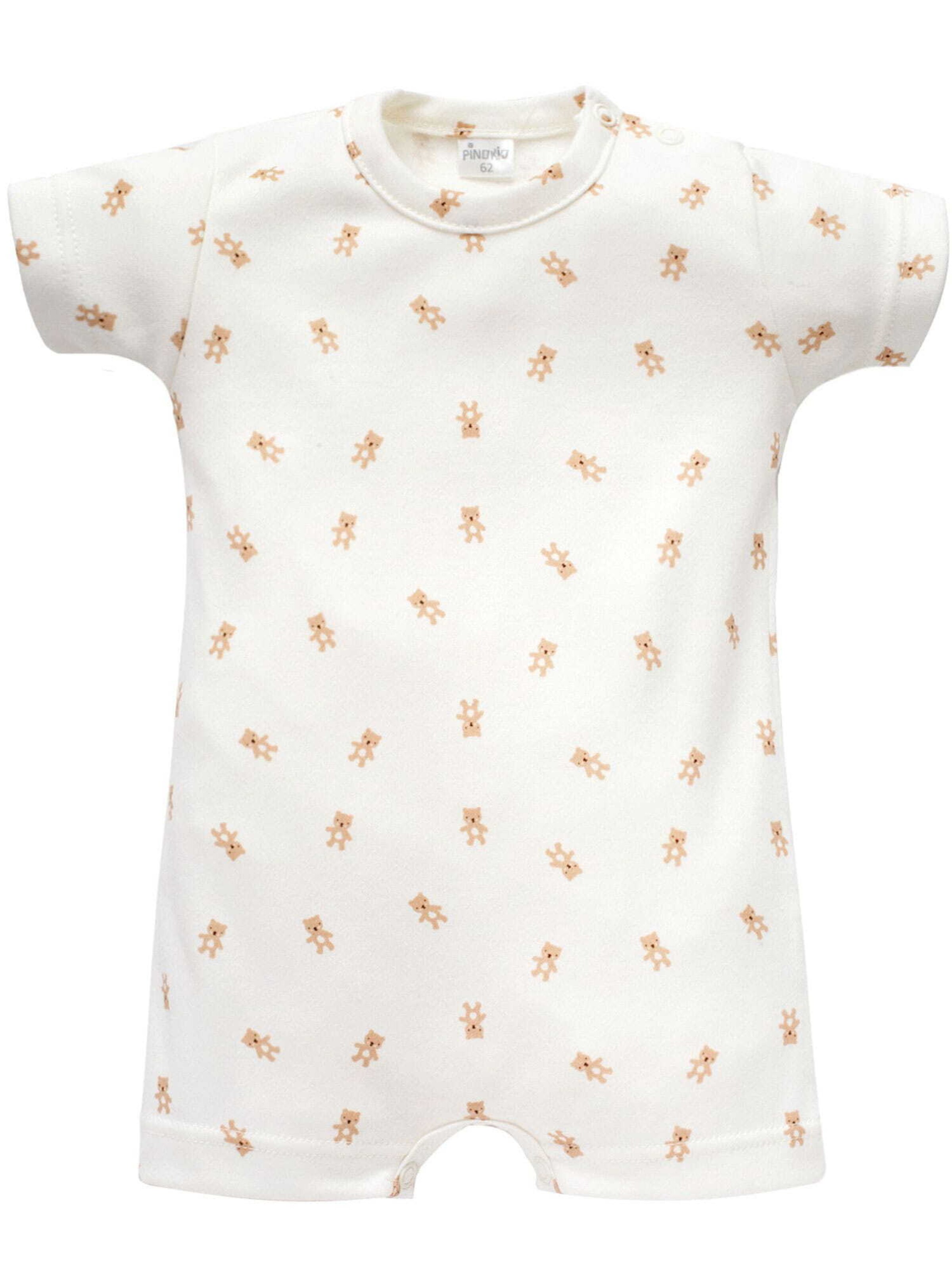 Pinokio Strampler in Beige: Vorderseite