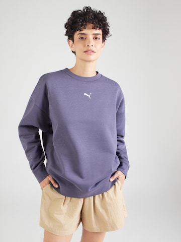 PUMA Sport sweatshirt 'ESS' i blå: framsida