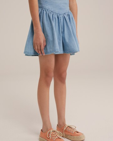 Regular Jupe WE Fashion en bleu : devant