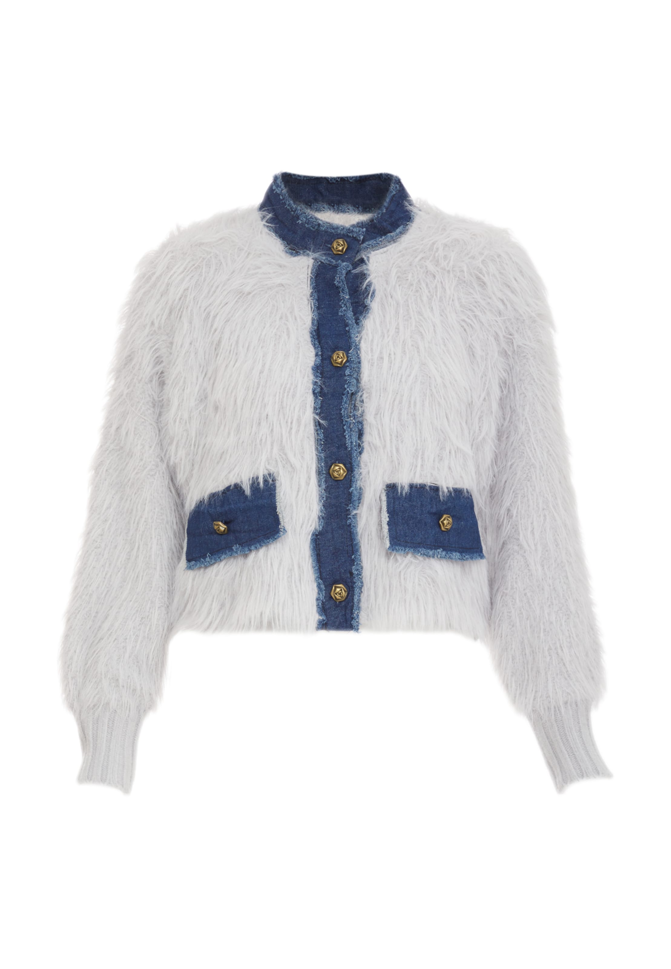 ALARY Strickjacke in Weiß: Vorderseite