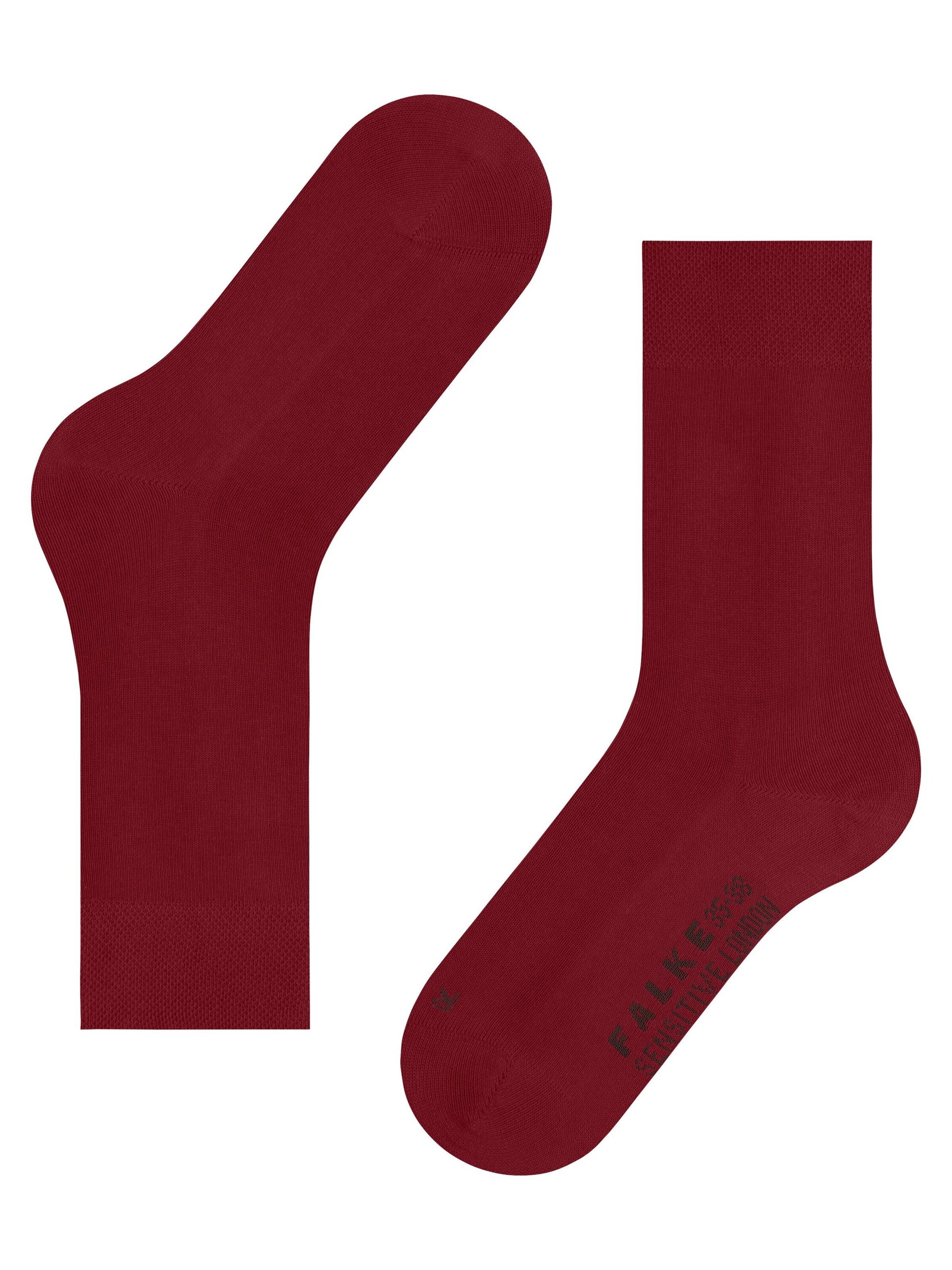 FALKE Socken 'Sensitive London'‌‌ in Rot