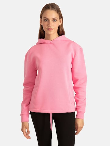 Sweat-shirt Antioch en rose : devant