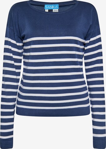 SANIKA Sweater in Blue: front