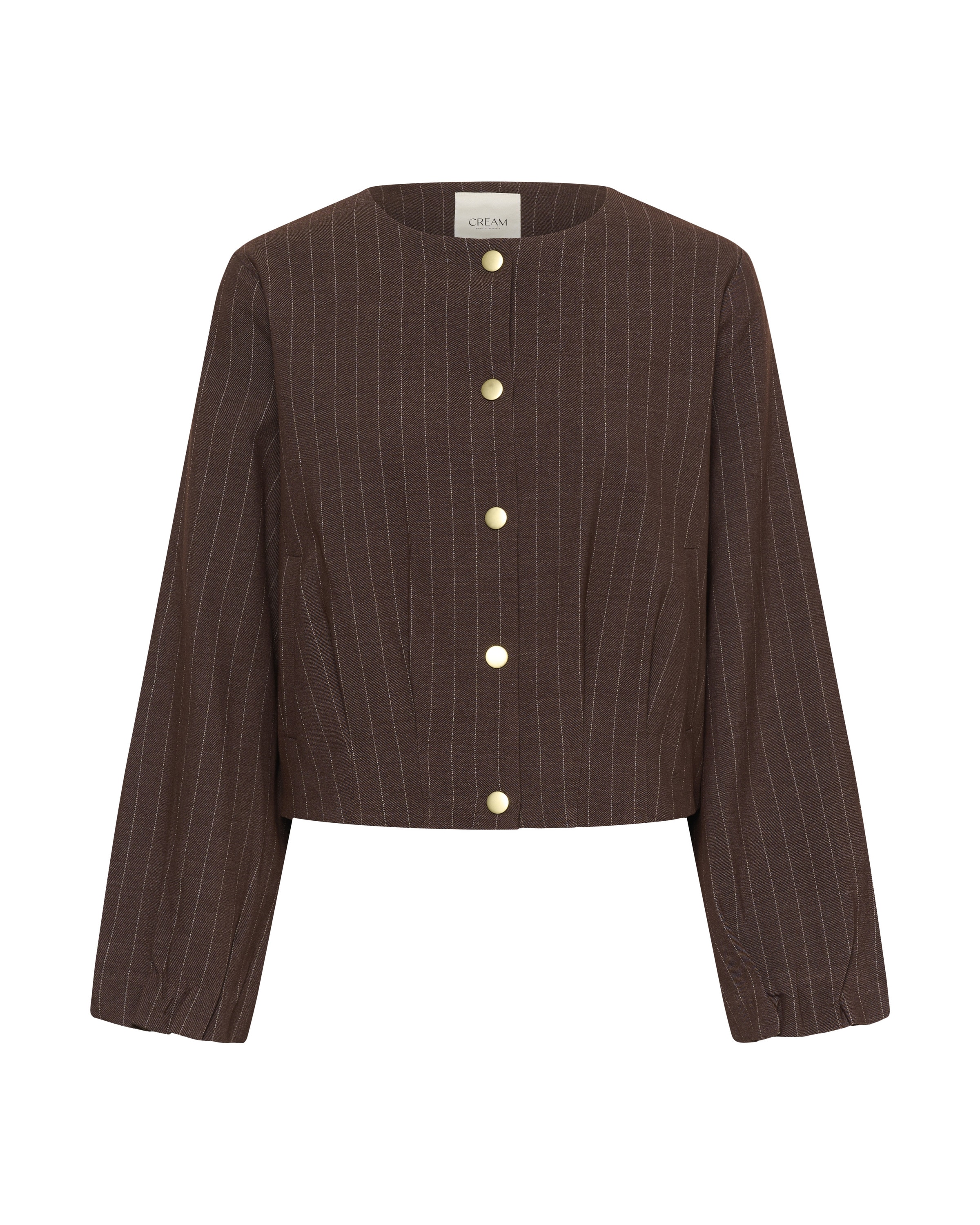 Cream Between-season jacket 'Tingle' in Brown: front