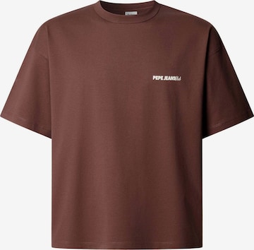 T-Shirt 'CORBIN' Pepe Jeans en marron : devant