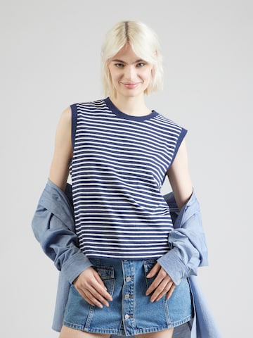 LEVI'S ® Topp 'Boxy Tank Top' i blå: framsida