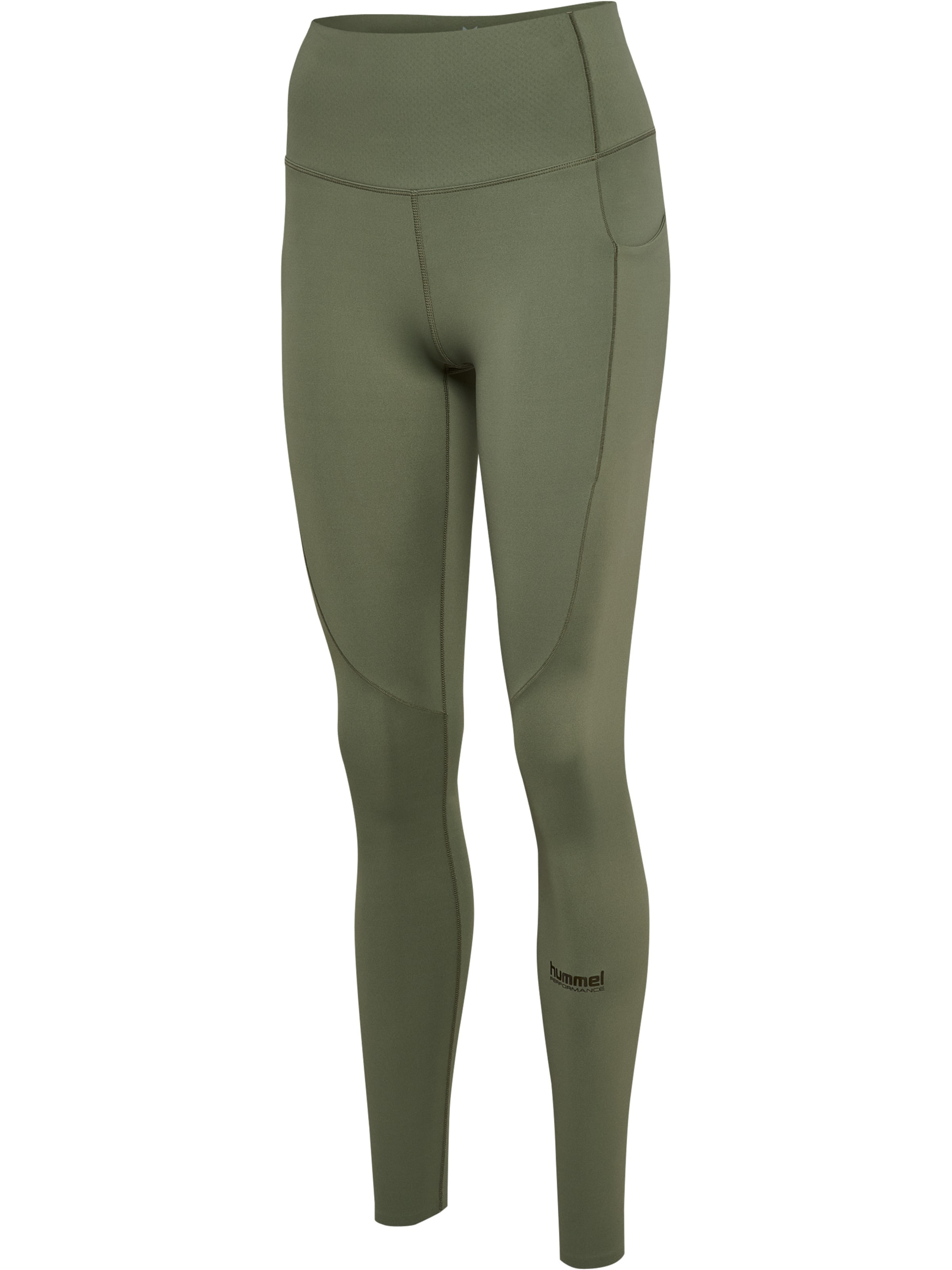Hummel Skinny Workout Pants in Green